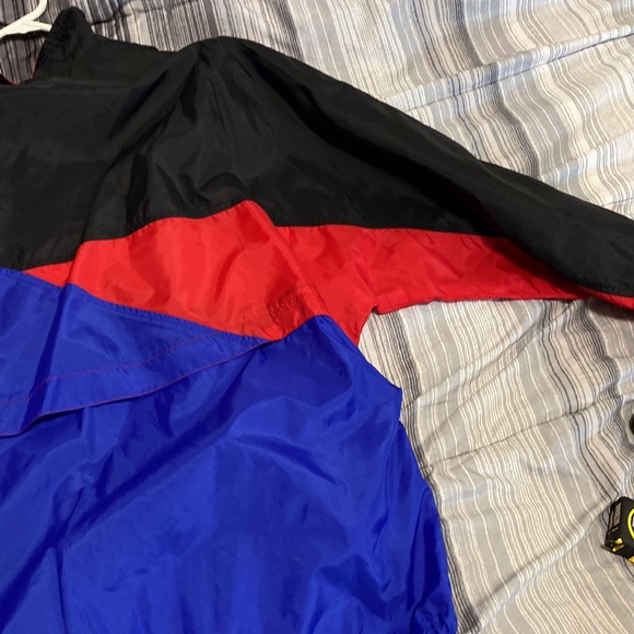 Nike athletic performance 90s jacket blue red embroidered logo, fast shipping - Picture 12 of 16